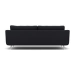Phoebe 4 Seater Sofa - Extra Large Sofa Standard Back Grade B — Plush Velvet Charcoal / Chrome, gallery image 2