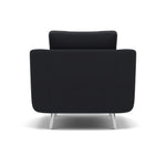 Phoebe Armchair - Chair Grade B — Plush Velvet Charcoal / Chrome, gallery image 2