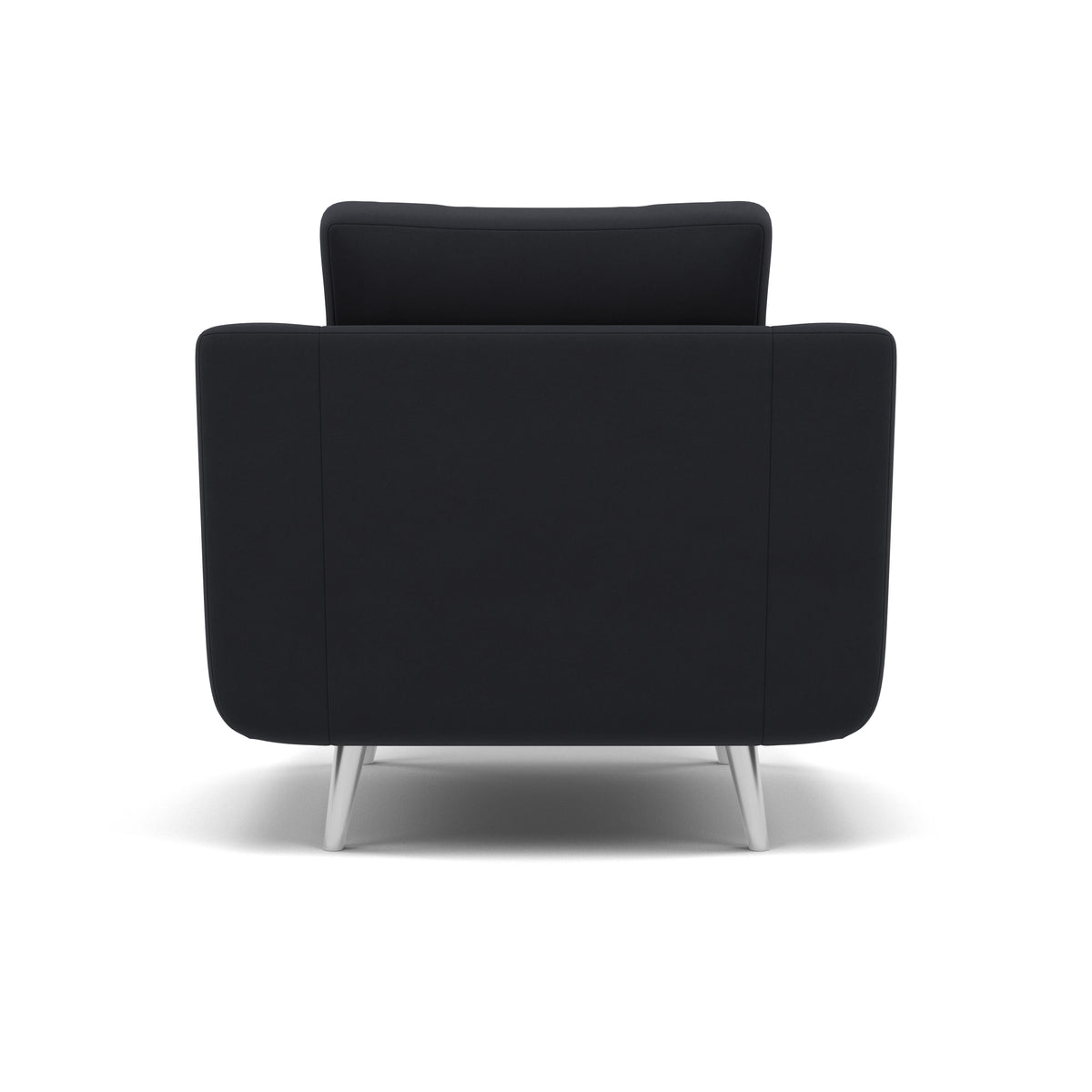 Phoebe Armchair - Chair Grade B — Plush Velvet Charcoal / Chrome, gallery image 2