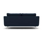 Phoebe 3 Seater Sofa - Large Sofa Standard Back Grade B — Plush Velvet Indigo / Chrome, gallery image 2