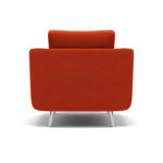 Phoebe Armchair - Chair Grade B — Plush Velvet Paprika / Chrome, gallery image 2