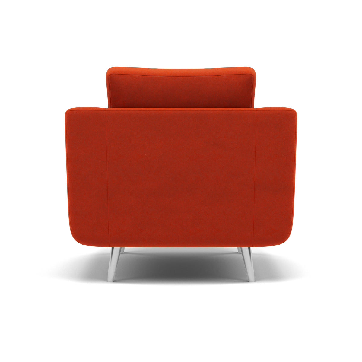 Phoebe Armchair - Chair Grade B — Plush Velvet Paprika / Chrome, gallery image 2