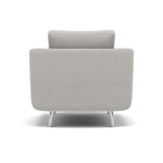 Phoebe Armchair - Chair Grade B — Plush Velvet Silver / Chrome, gallery image 2