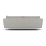 Phoebe 4 Seater Sofa - Extra Large Sofa Standard Back Grade B — Plush Velvet Silver / Chrome, gallery image 2