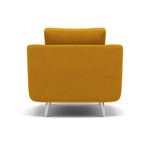 Phoebe Armchair - Chair Grade B — Plush Velvet Turmeric / Chrome, gallery image 2