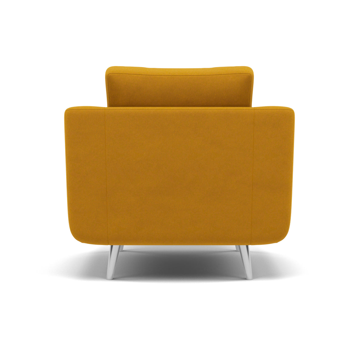 Phoebe Armchair - Chair Grade B — Plush Velvet Turmeric / Chrome, gallery image 2