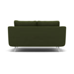 Phoebe 2 Seater Sofa - Small Sofa Standard Back Grade B — Plush Velvet Vine / Chrome, gallery image 2