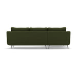 Phoebe Large Chaise Sofa - Large Chaise Sofa LHF Standard Back Grade B - Left Hand Facing — Plush Velvet Vine / Chrome, gallery image 2
