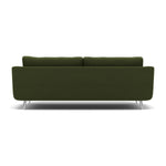 Phoebe 4 Seater Sofa - Extra Large Sofa Standard Back Grade B — Plush Velvet Vine / Chrome, gallery image 2