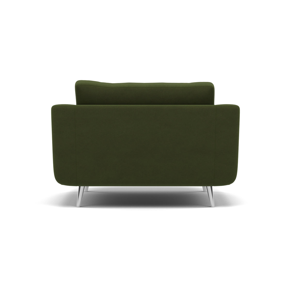 Phoebe Loveseat - Snuggler Chair Grade B — Plush Velvet Vine / Chrome, gallery image 2