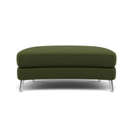 Phoebe Oval Footstool - Oval Cuddler Stool Grade B — Plush Velvet Vine / Chrome, gallery image 2