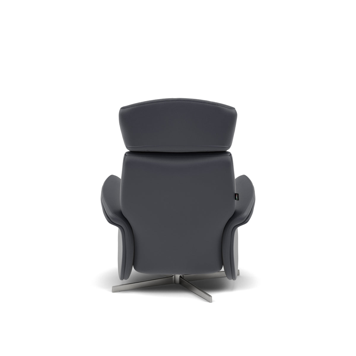 Nicoletti Happiness Recliner Armchair - Power Chair with Metal Base CB — Macao Blu-S 81, gallery image 2