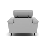 Sparta Recliner Armchair - Chair W/ Power Recliner W/ Ratchet Headrest Fabric - Power with Manual Headrest — CU9102-5-UK Oxford Silver, gallery image 2