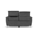 Sol 2 Seater Recliner Sofa - 2 Seater Power Recliner Sofa with Head Tilt F8 — Darwin Charcoal 50493, gallery image 2