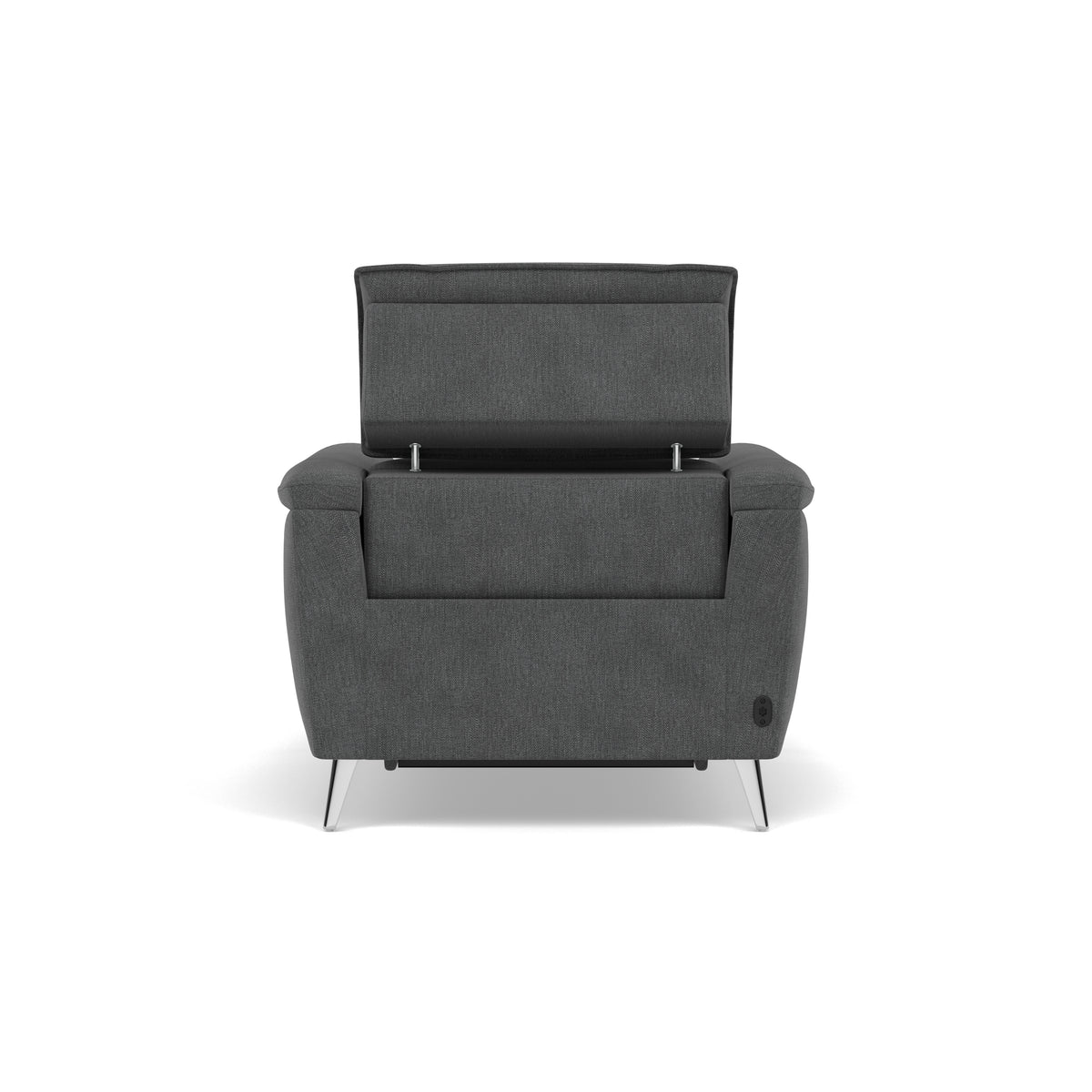 Sol Recliner Armchair - Power Recliner Armchair with Head Tilt F8 — Darwin Charcoal 50493, gallery image 2