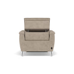 Sol Recliner Armchair - Power Recliner Armchair with Head Tilt F8 — Darwin Mink 50366, gallery image 2