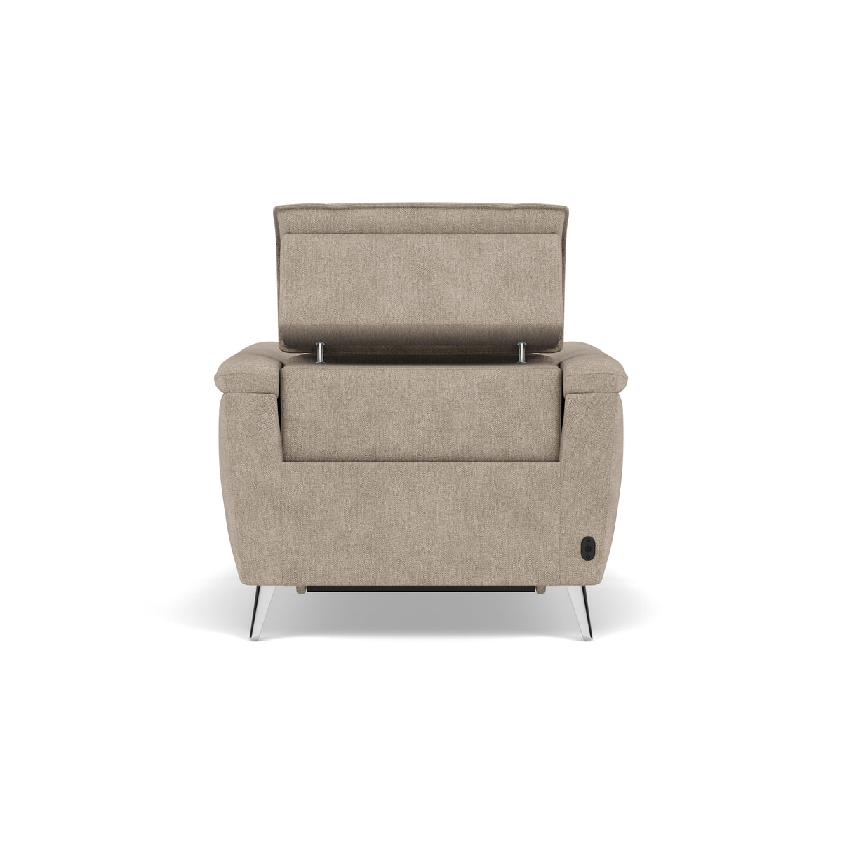 Sol Recliner Armchair - Power Recliner Armchair with Head Tilt F8 — Darwin Mink 50366, gallery image 2