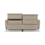 Sol 3 Seater Recliner Sofa - 3 Seater Power Recliner Sofa with Head Tilt F8 — Darwin Mink 50366, gallery image 2
