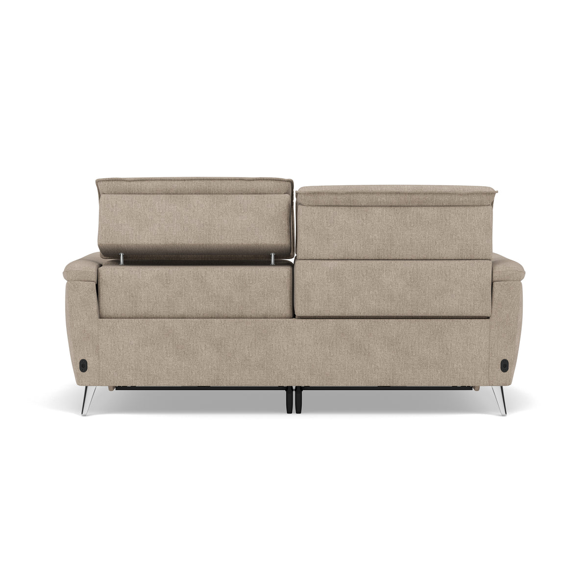 Sol 3 Seater Recliner Sofa - 3 Seater Power Recliner Sofa with Head Tilt F8 — Darwin Mink 50366, gallery image 2