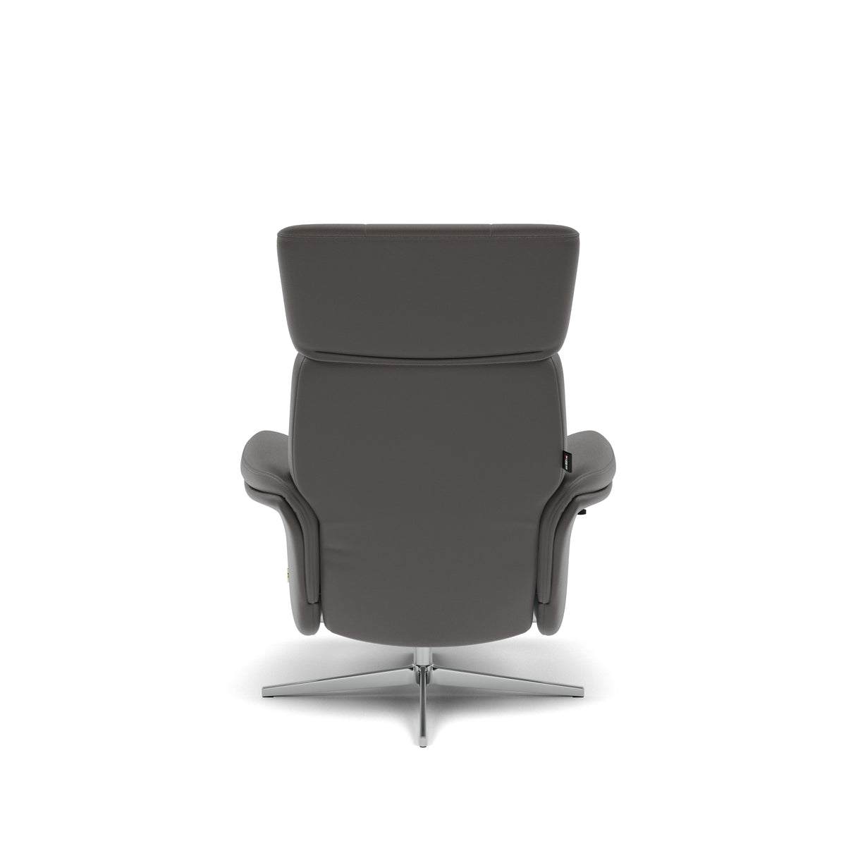 Nicoletti Love Recliner Armchair & Footstool - Manual Chair & Stool CB — Macao Grigio Scuro 327, gallery image 2