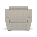 Echo Recliner Armchair - Power Recliner Chair Lumber Support Fabric - Power With Power Headrest Footrest Lumbar & USB — FAB-MIL-104 OYSTER, gallery image 2