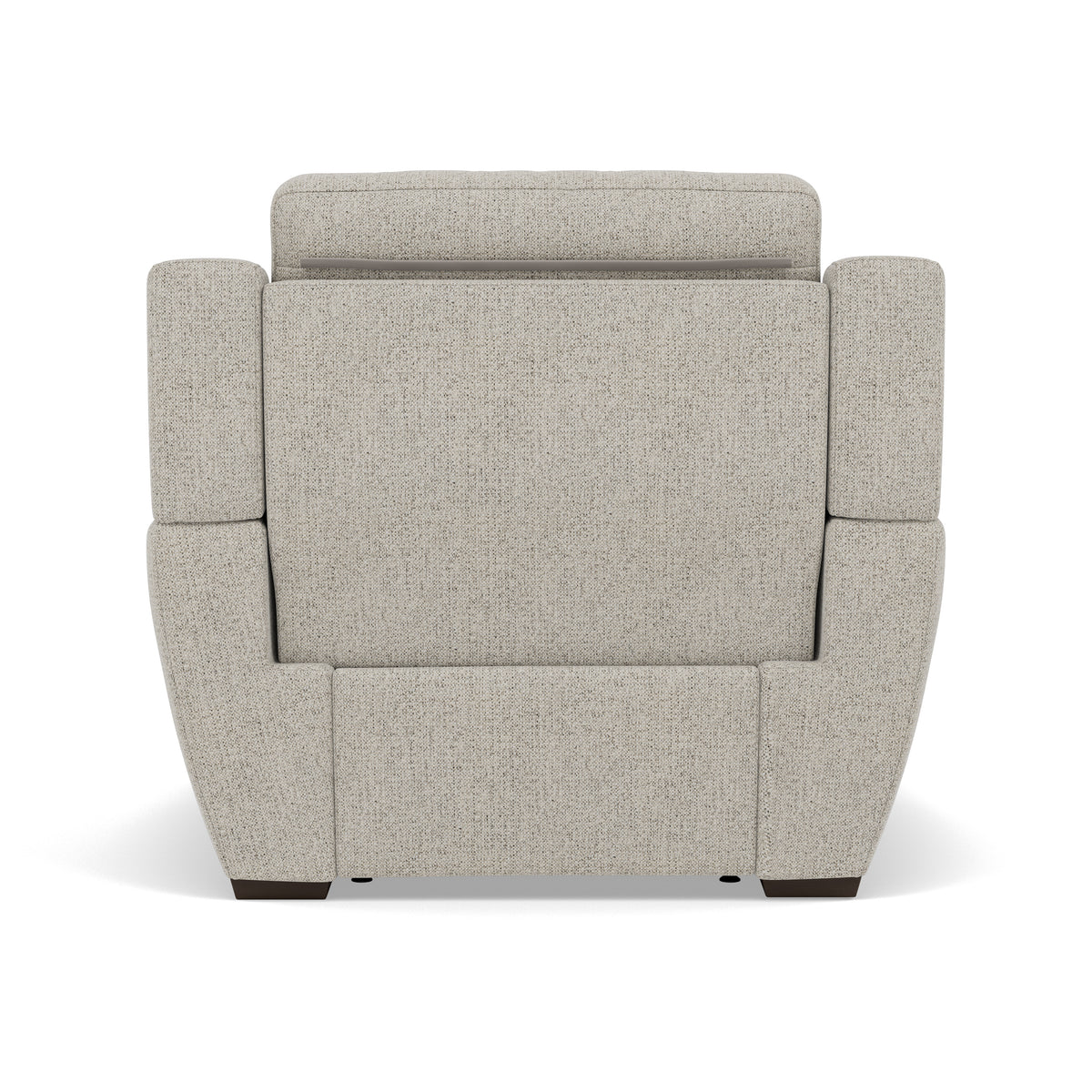 Echo Recliner Armchair - Power Recliner Chair Lumber Support Fabric - Power With Power Headrest Footrest Lumbar & USB — FAB-MIL-104 OYSTER, gallery image 2