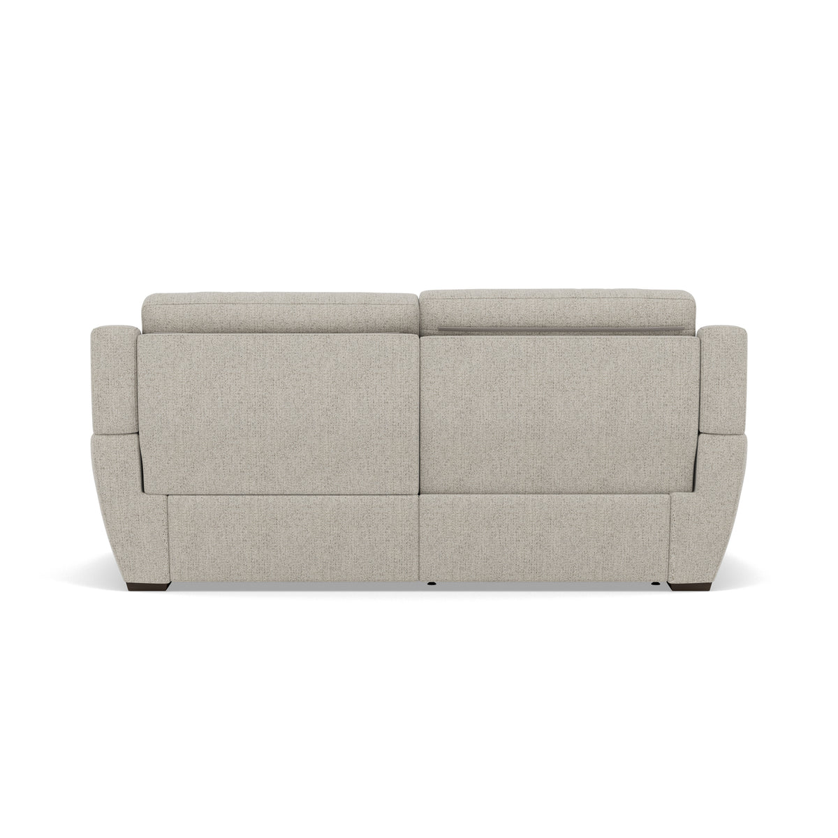Echo 3 Seater Recliner Sofa - 2.5 Seater Sofa 2 Power Recliners Lumber Support Fabric - Power With Power Headrest Footrest Lumbar & USB — FAB-MIL-104 OYSTER, gallery image 2