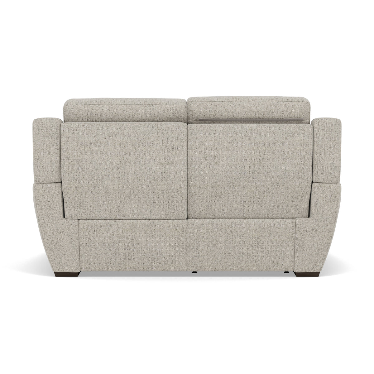 Echo 2 Seater Recliner Sofa - 2 Seater 2 Power Recliners Lumber Support Fabric - Power With Power Headrest Footrest Lumbar & USB — FAB-MIL-104 OYSTER, gallery image 2