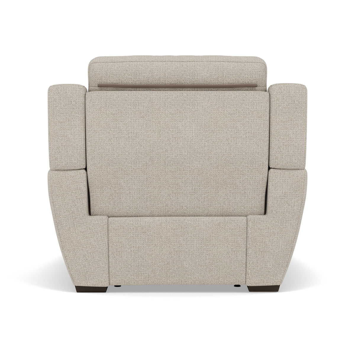 Echo Recliner Armchair - Power Recliner Chair Lumber Support Fabric - Power With Power Headrest Footrest Lumbar & USB — FAB-MIL-110 SAND, gallery image 2