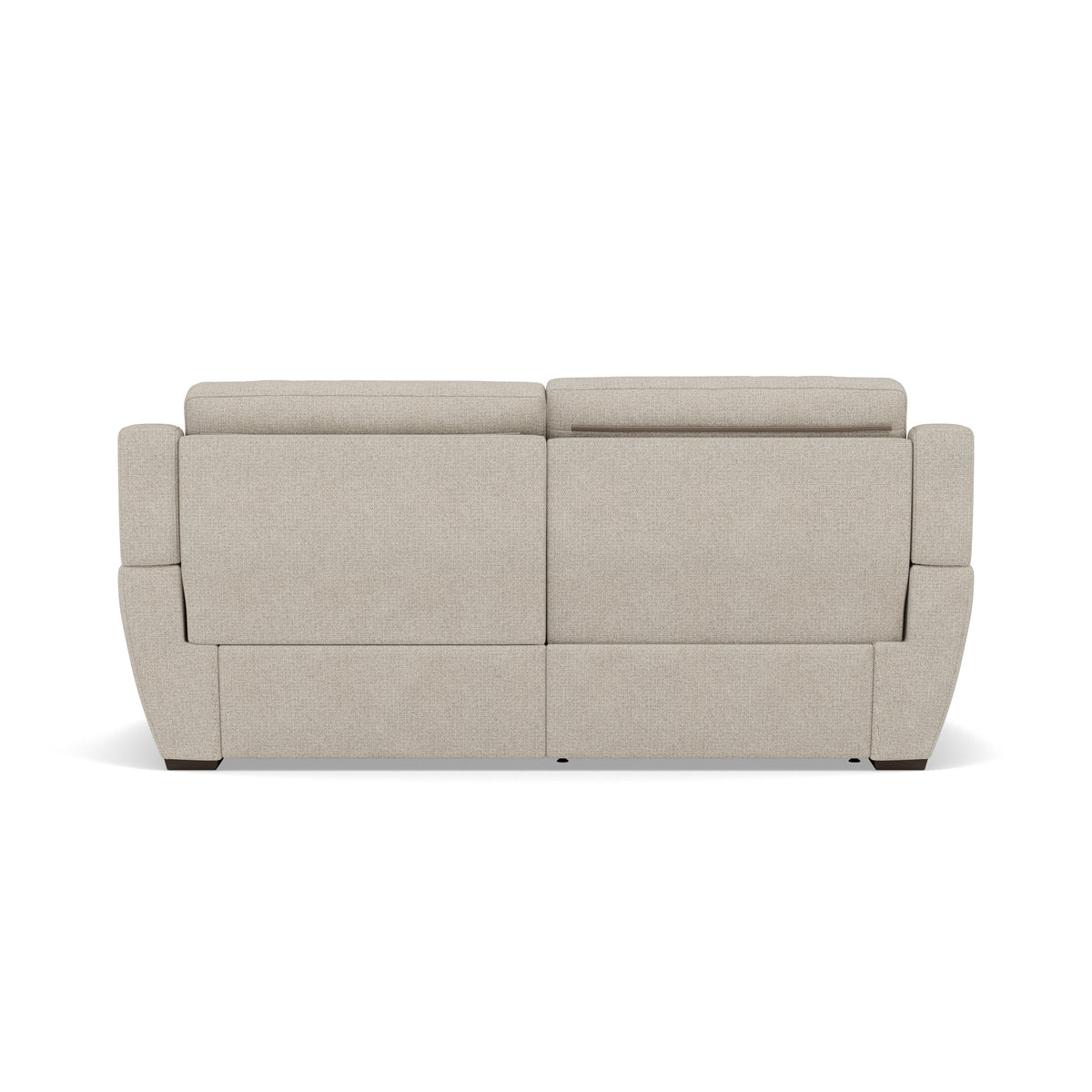 Echo 3 Seater Recliner Sofa - 2.5 Seater Sofa 2 Power Recliners Lumber Support Fabric - Power With Power Headrest Footrest Lumbar & USB — FAB-MIL-110 SAND, gallery image 2
