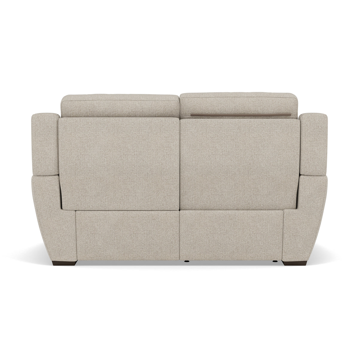 Echo 2 Seater Recliner Sofa - 2 Seater 2 Power Recliners Lumber Support Fabric - Power With Power Headrest Footrest Lumbar & USB — FAB-MIL-110 SAND, gallery image 2