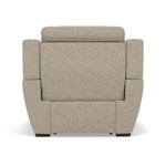 Echo Recliner Armchair - Power Recliner Chair Lumber Support Fabric - Power With Power Headrest Footrest Lumbar & USB — FAB-MIL-120 MINK, gallery image 2