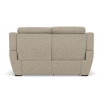 Echo 2 Seater Recliner Sofa - 2 Seater 2 Power Recliners Lumber Support Fabric - Power With Power Headrest Footrest Lumbar & USB — FAB-MIL-120 MINK, gallery image 2