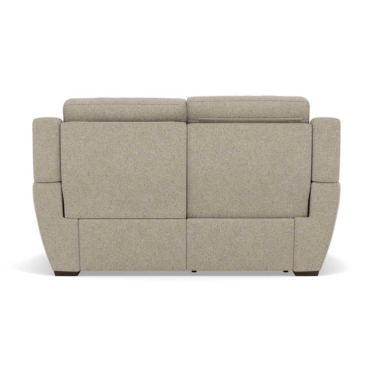Echo 2 Seater Recliner Sofa - 2 Seater 2 Power Recliners Lumber Support Fabric - Power With Power Headrest Footrest Lumbar & USB — FAB-MIL-120 MINK, gallery image 2
