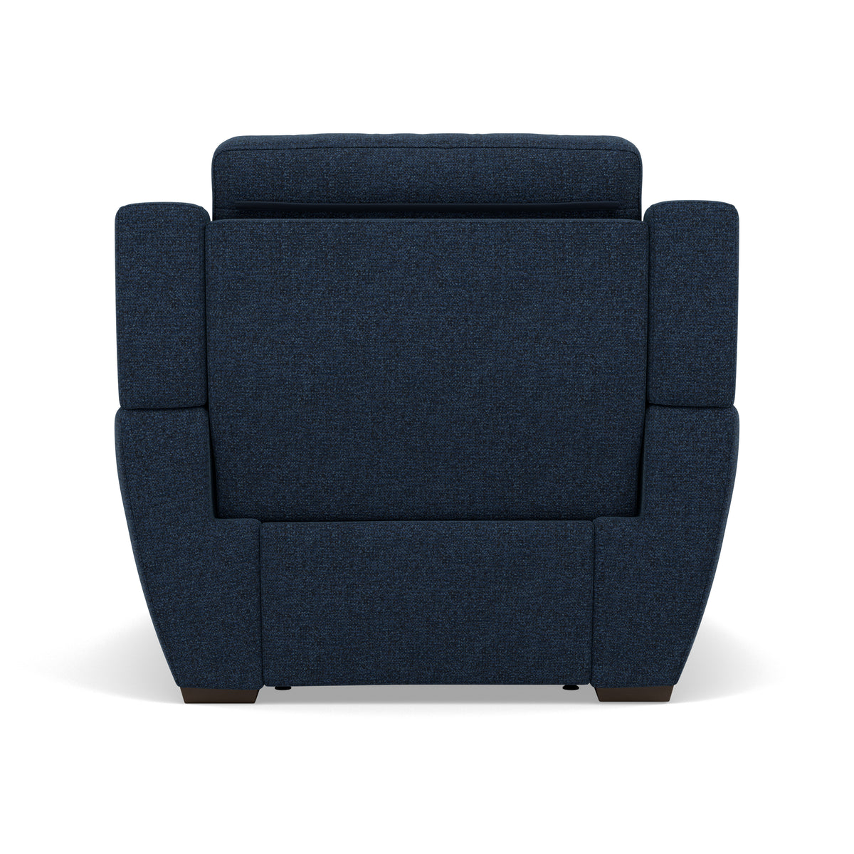 Echo Recliner Armchair - Power Recliner Chair Lumber Support Fabric - Power With Power Headrest Footrest Lumbar & USB — FAB-MIL-303 NAVY, gallery image 2