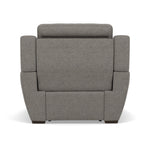 Echo Recliner Armchair - Power Recliner Chair Lumber Support Fabric - Power With Power Headrest Footrest Lumbar & USB — FAB-MIL-451 PEWTER, gallery image 2