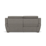 Echo 3 Seater Recliner Sofa - 2.5 Seater Sofa 2 Power Recliners Lumber Support Fabric - Power With Power Headrest Footrest Lumbar & USB — FAB-MIL-451 PEWTER, gallery image 2
