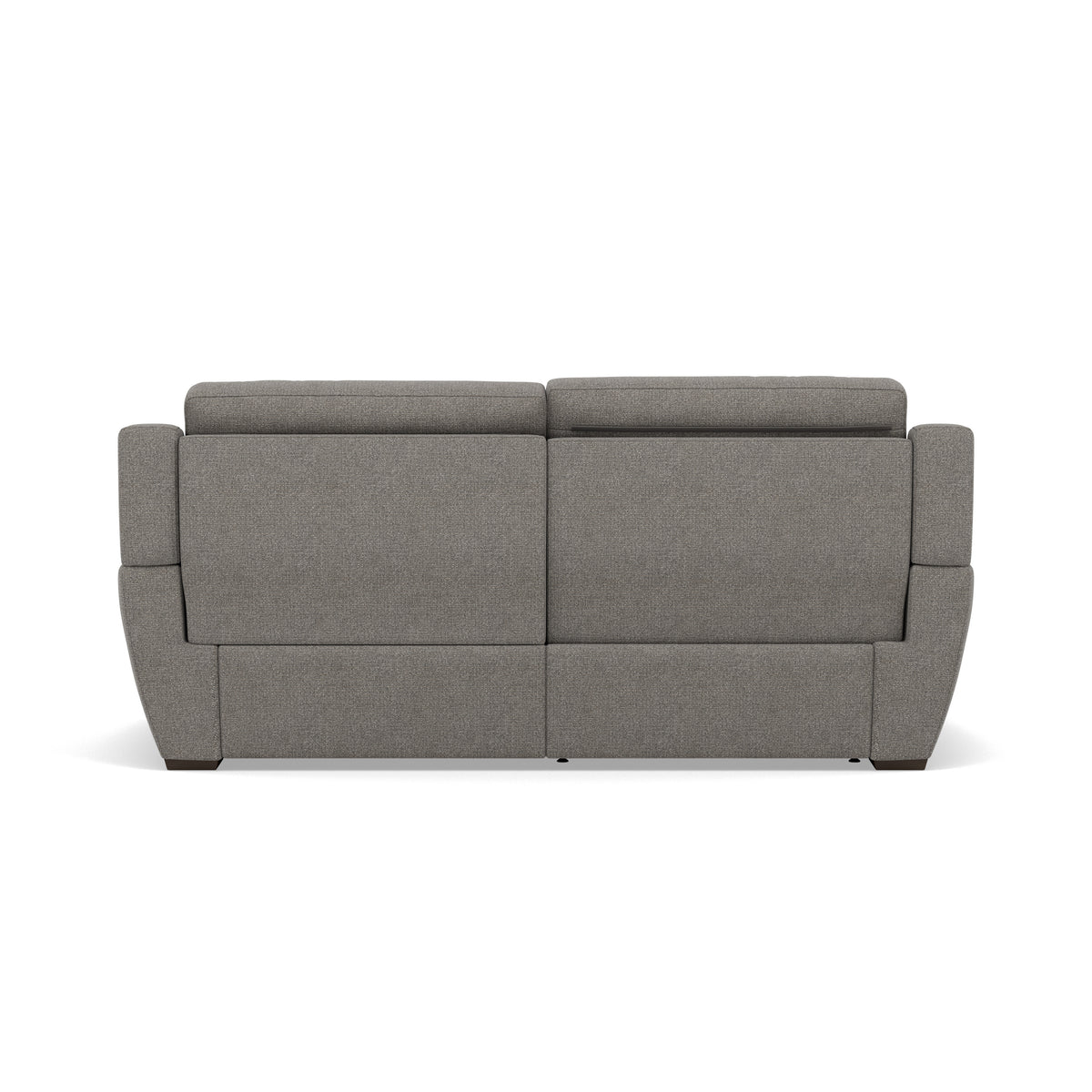 Echo 3 Seater Recliner Sofa - 2.5 Seater Sofa 2 Power Recliners Lumber Support Fabric - Power With Power Headrest Footrest Lumbar & USB — FAB-MIL-451 PEWTER, gallery image 2