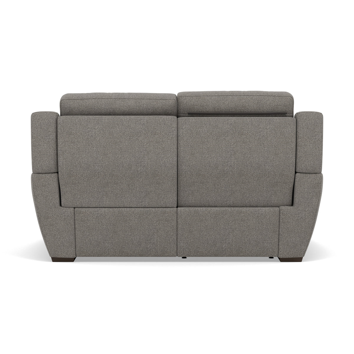 Echo 2 Seater Recliner Sofa - 2 Seater 2 Power Recliners Lumber Support Fabric - Power With Power Headrest Footrest Lumbar & USB — FAB-MIL-451 PEWTER, gallery image 2