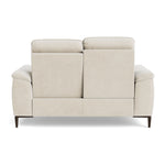 Loma 2 Seater Recliner Sofa - 2 Seater Sofa with 2 Power Recliners USB Fabric - Power Recliner with USB — FAB-NTS - 01 CREAM, gallery image 2
