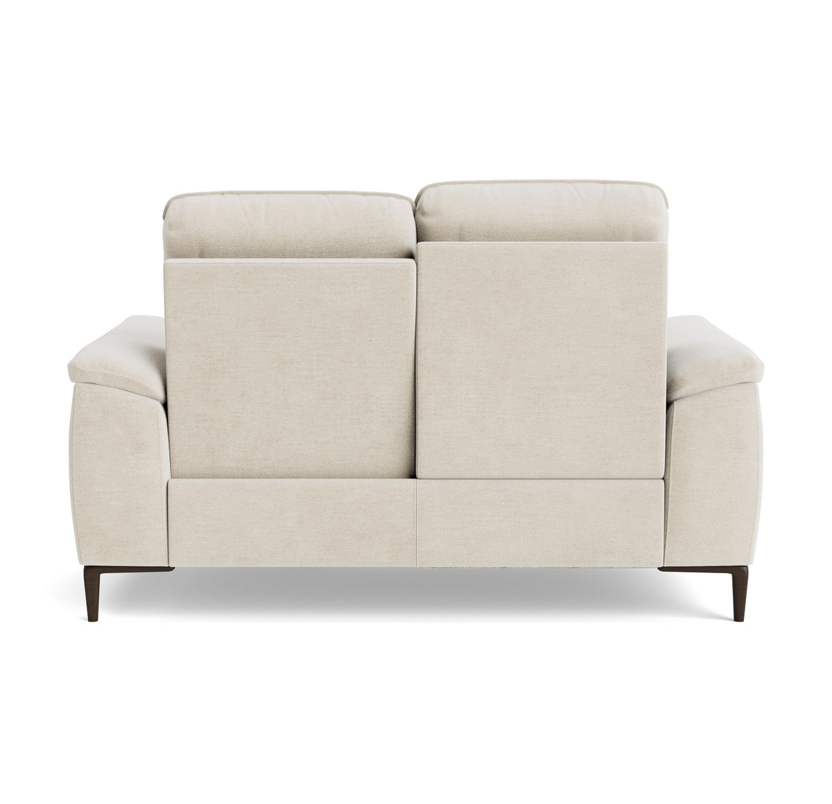 Loma 2 Seater Recliner Sofa - 2 Seater Sofa with 2 Power Recliners USB Fabric - Power Recliner with USB — FAB-NTS - 01 CREAM, gallery image 2