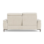 Loma 3 Seater Recliner Sofa - 2.5 Seater Sofa with 2 Power Recliners USB Fabric - Power Recliner with USB — FAB-NTS - 01 CREAM, gallery image 2