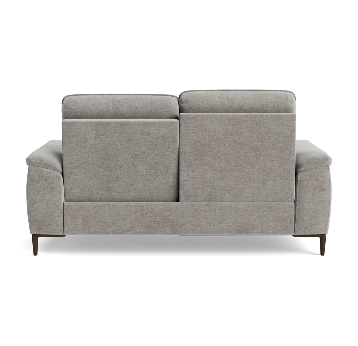 Loma Small 3 Seater Recliner Sofa - 2.5 Seater Sofa with 2 Power Recliners (Compact) USB Fabric - Power Recliner with USB — FAB-NTS - 11 DOVE, gallery image 2