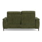Loma Small 3 Seater Recliner Sofa - 2.5 Seater Sofa with 2 Power Recliners (Compact) USB Fabric - Power Recliner with USB — FAB-NTS - 16 OLIVE GREEN, gallery image 2