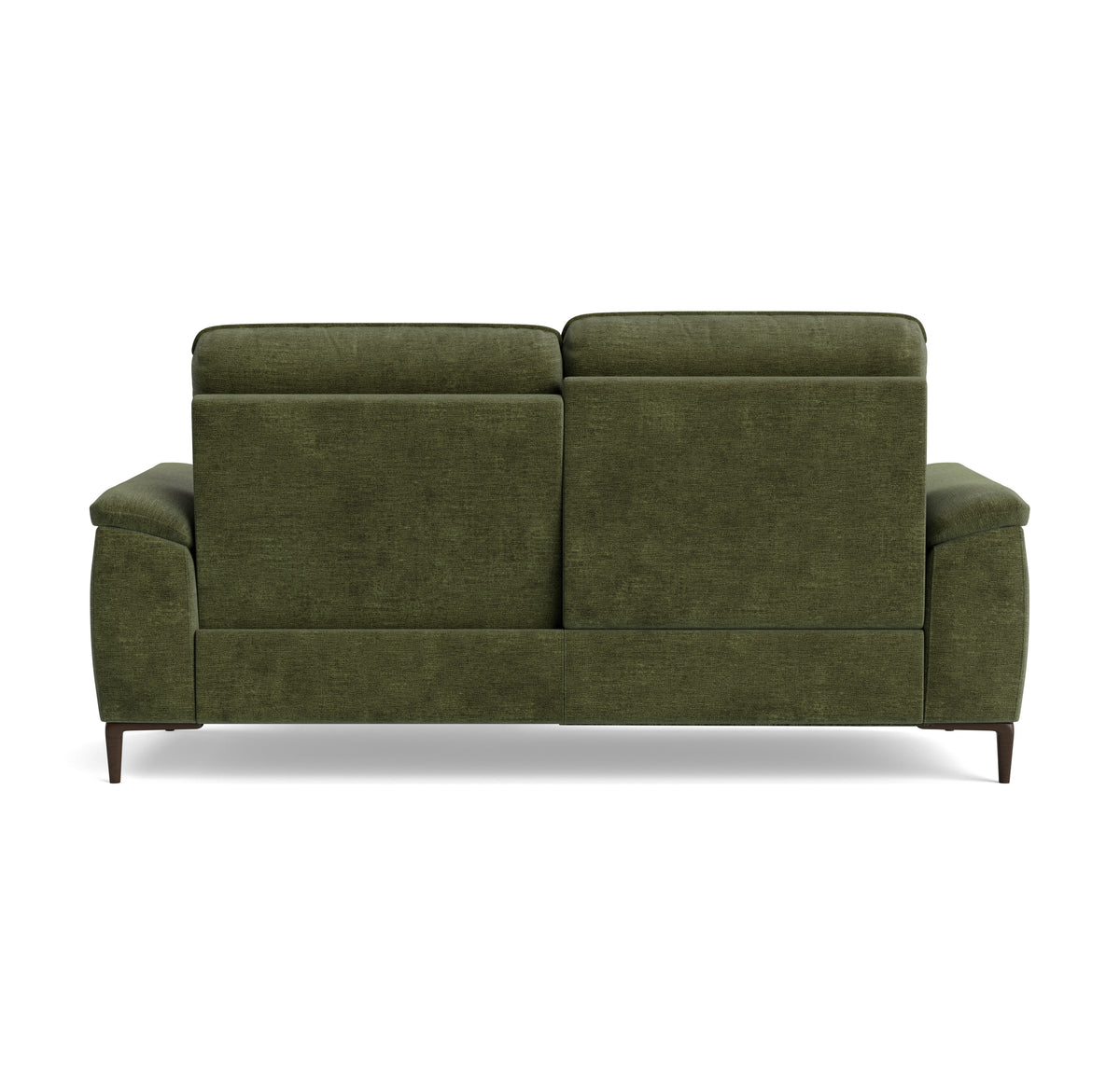 Loma 3 Seater Recliner Sofa - 2.5 Seater Sofa with 2 Power Recliners USB Fabric - Power Recliner with USB — FAB-NTS - 16 OLIVE GREEN, gallery image 2