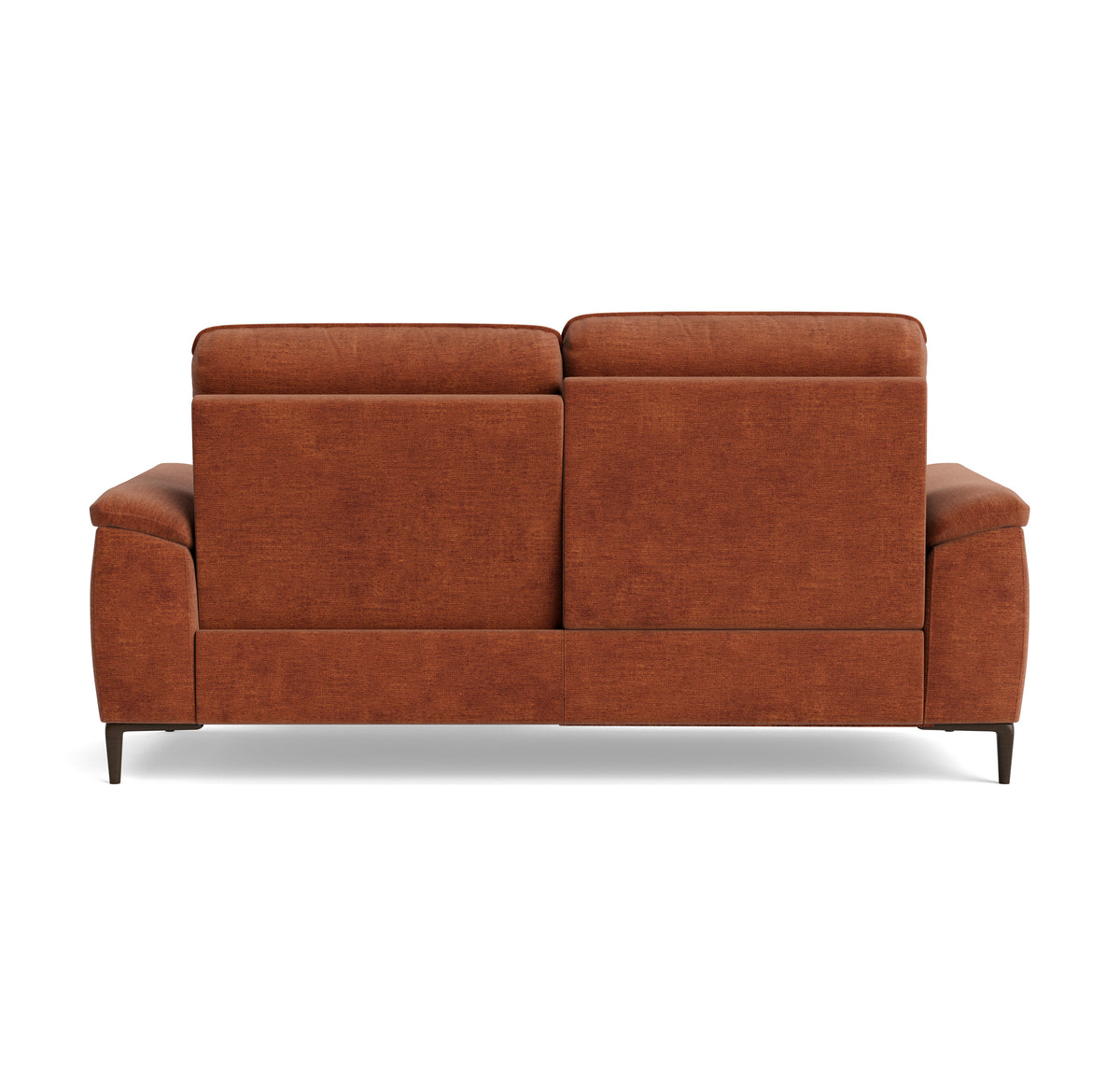Loma 3 Seater Recliner Sofa - 2.5 Seater Sofa with 2 Power Recliners USB Fabric - Power Recliner with USB — FAB-NTS - 17 TERRACOTTA, gallery image 2