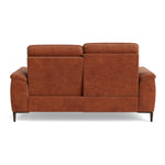 Loma Small 3 Seater Recliner Sofa - 2.5 Seater Sofa with 2 Power Recliners (Compact) USB Fabric - Power Recliner with USB — FAB-NTS - 17 TERRACOTTA, gallery image 2