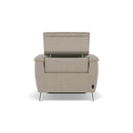 Sol Recliner Armchair - Power Recliner Armchair with Head Tilt F8 — Hopsack Linen 70004, gallery image 2