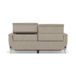 Sol 3 Seater Recliner Sofa - 3 Seater Power Recliner Sofa with Head Tilt F8 — Hopsack Linen 70004, gallery image 2