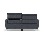 Sol 3 Seater Recliner Sofa - 3 Seater Power Recliner Sofa with Head Tilt F8 — Hopsack Midnight 70005, gallery image 2